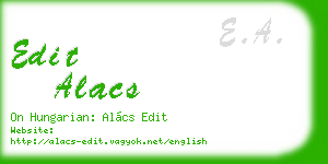 edit alacs business card
